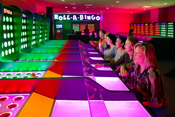 players playing roll a bingo