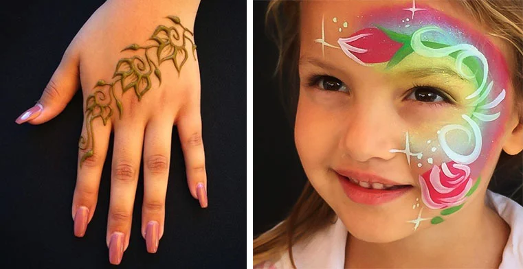 face painting and henna