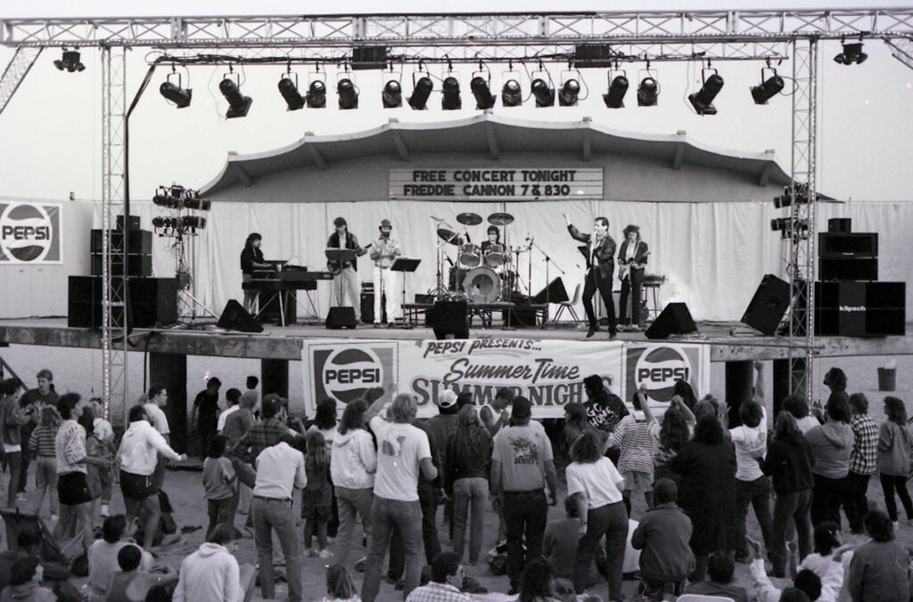 Freddie Cannon performing on the Bandstand, 1988.