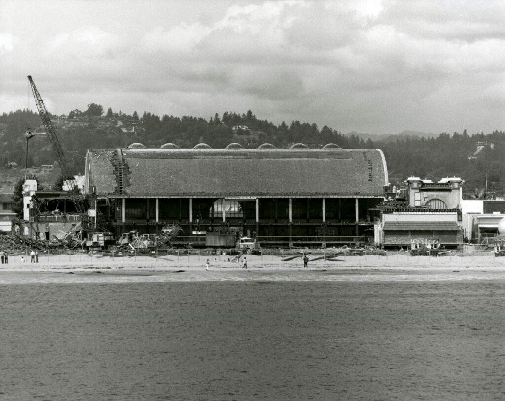 Renovation of the Plunge building and Colonnade, 1980.