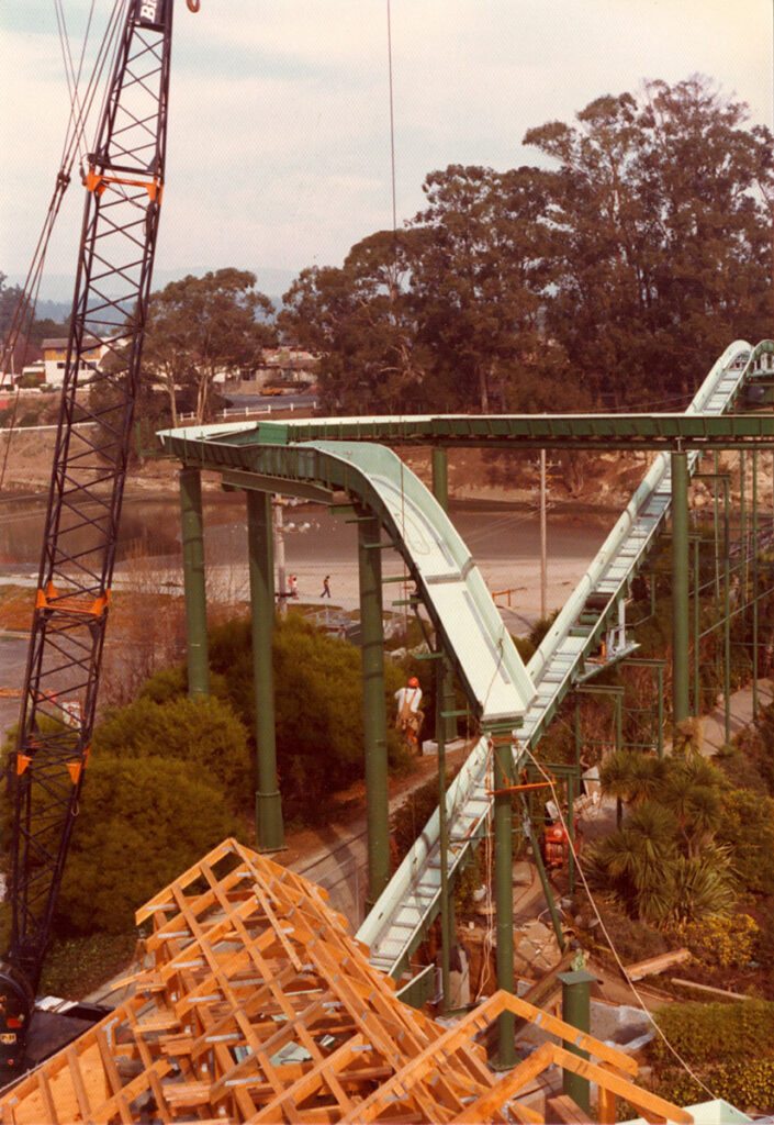 Construction of Logger's Revenge, 1977.