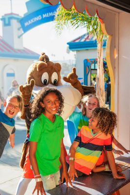 Splash the Pelican with kids