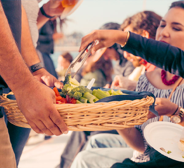 Elevated food options on the Chardonnay II
