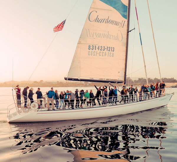 Team Building aboard the Chardonnay II